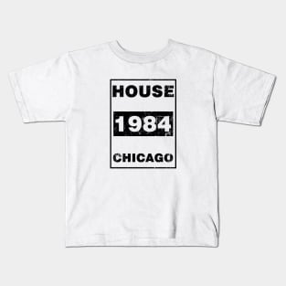 HOUSE 1984 CHICAGO BLACK Kids T-Shirt